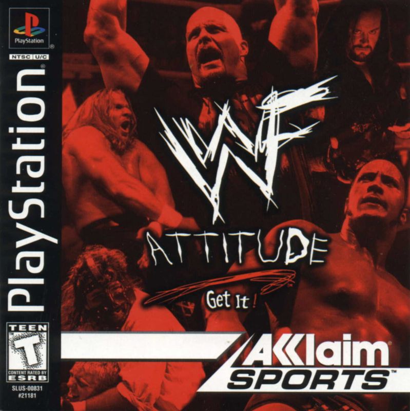 WWF Attitude box art for Nintendo 64